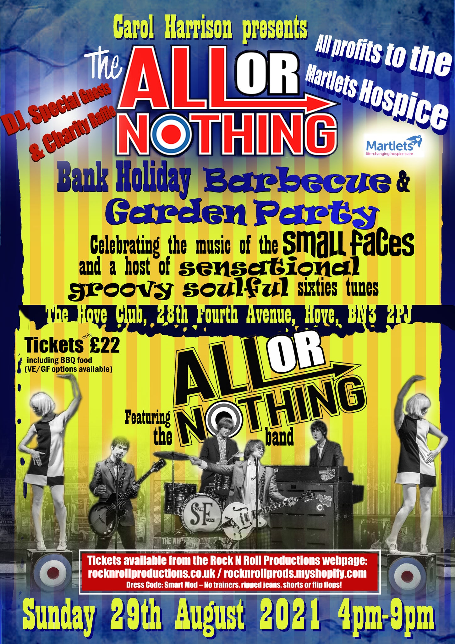 The All Or Nothing Garden Party- BRIGHTON Sunday 29 August 2021